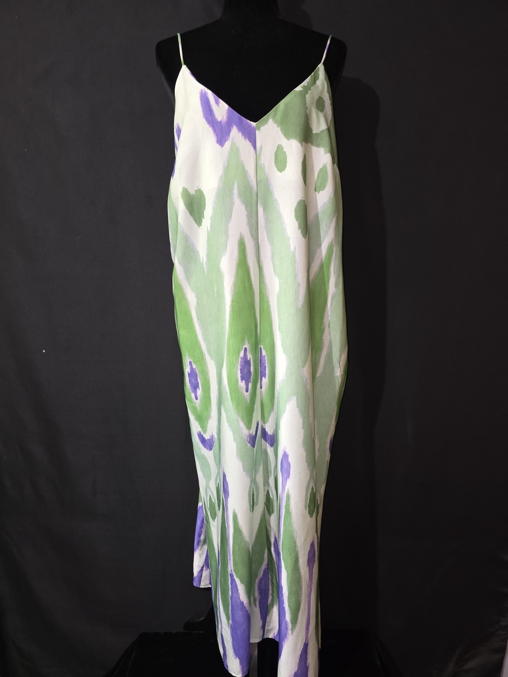 Mango Lavender & Sage Watercolor Slip Dress